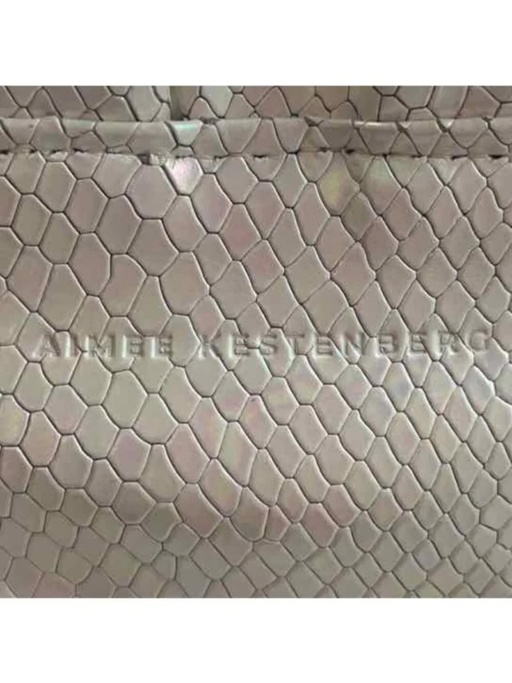 Aimee Kestenberg Women's White New with Tags Snakeskin Purse